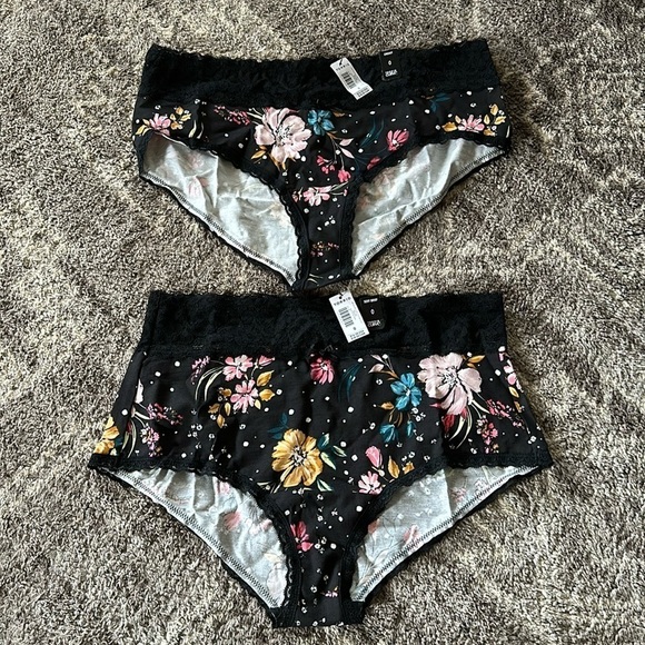 NWT Torrid Floral Panties Lace Waistband Sexy Brief & Cheeky - Picture 1 of 3